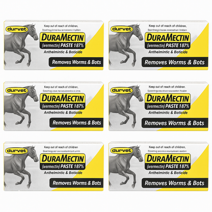 Durvet DuraMectin Ivermectin Paste 1.87% Horse Dewormer – 6.08g (Pack of 6)