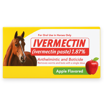 Durvet Ivermectin Paste Dewormer for Horses – 1.87% Apple Flavor, 6.08g